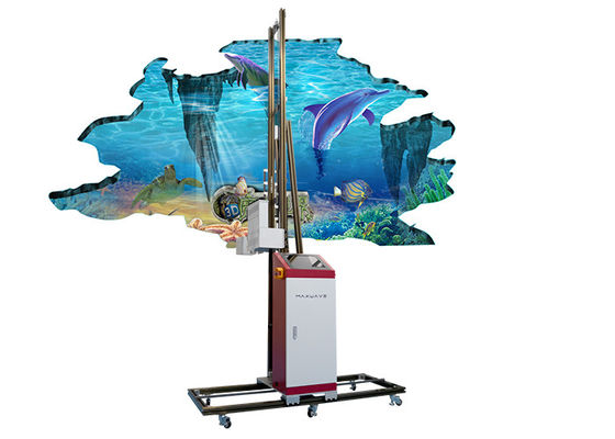 3.5m Height UV Wall Mural Printer 1440dpi TX800 Double Head Servo Motor