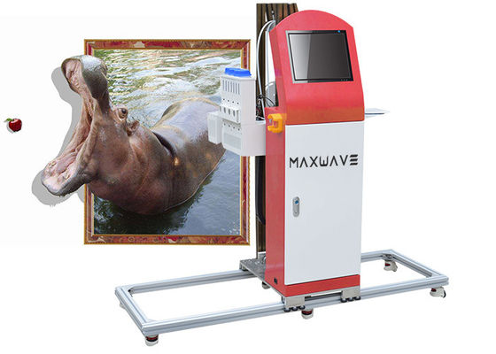 360*720dpi 3D Wall Painting Printer Air Cooling Intelligent Lifting