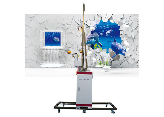 Intelligent Vertical 3D Wall Painting Printer 2.5m high Dimension
