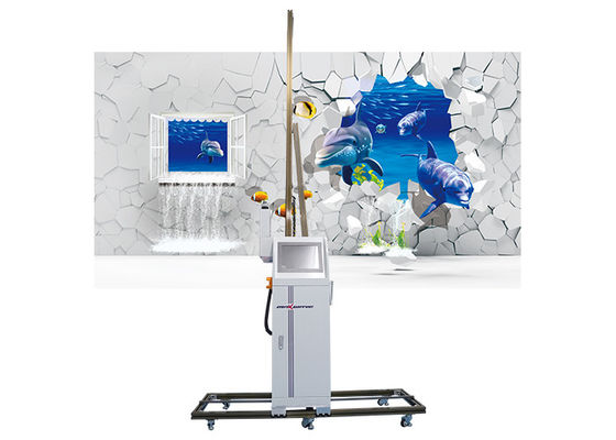 Intelligent Vertical 3D Wall Painting Printer 2.5m high Dimension