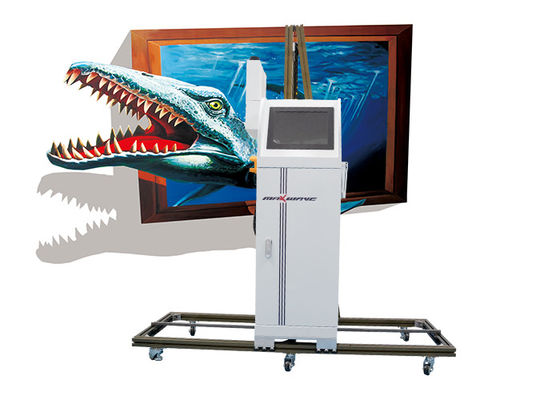 Double Head CMYKW Vertical Wall Painting Machine 9600dpi Foldable