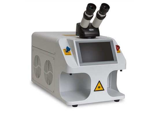 100J Gold Laser Welding Machine 8X Lens Water Cooling Single Phase