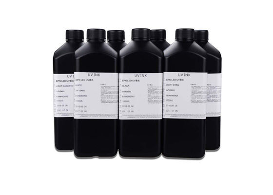 FCC SGS CMYKW 500ml Wall Printer Ink UV Ink For Inkjet Printer