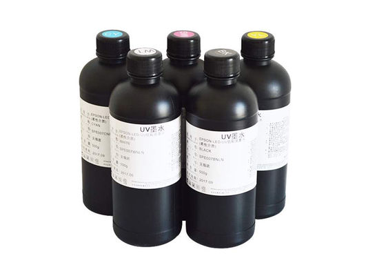 FCC SGS CMYKW 500ml Wall Printer Ink UV Ink For Inkjet Printer