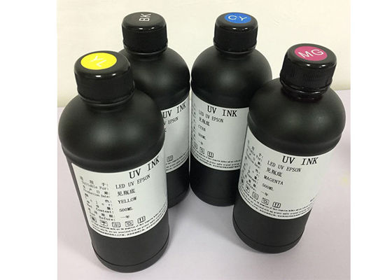 CMYKW Color UV Printing Machine Accessories 500ml LED UV Ink