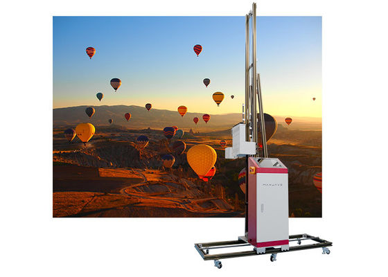 5D CMYKW UV Wall Printing Machine With Epson Head