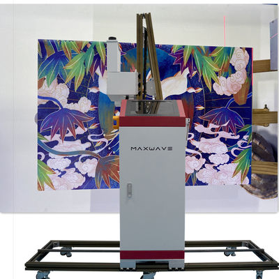 720 - 2880dpi CMYKW 3D Robot Wall Printer For Large Format Mural Printing