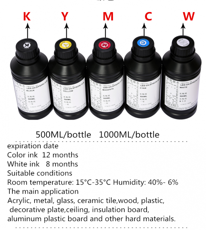 Eco Friendly 500ml CMYK Screen Printing Ink Light Resistance